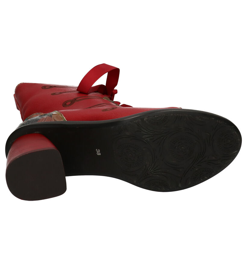 Laura Vita Bottes en Rouge en cuir (261497)