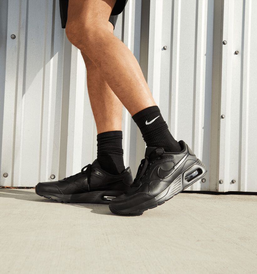 Nike Air Max Leather Zwarte Sneakers voor heren (359798) - geschikt voor steunzolen