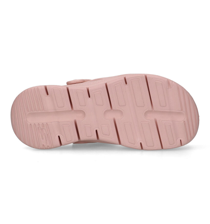 Skechers Foamies Arch Fit Nu-pieds en Rose pour femmes (321482)