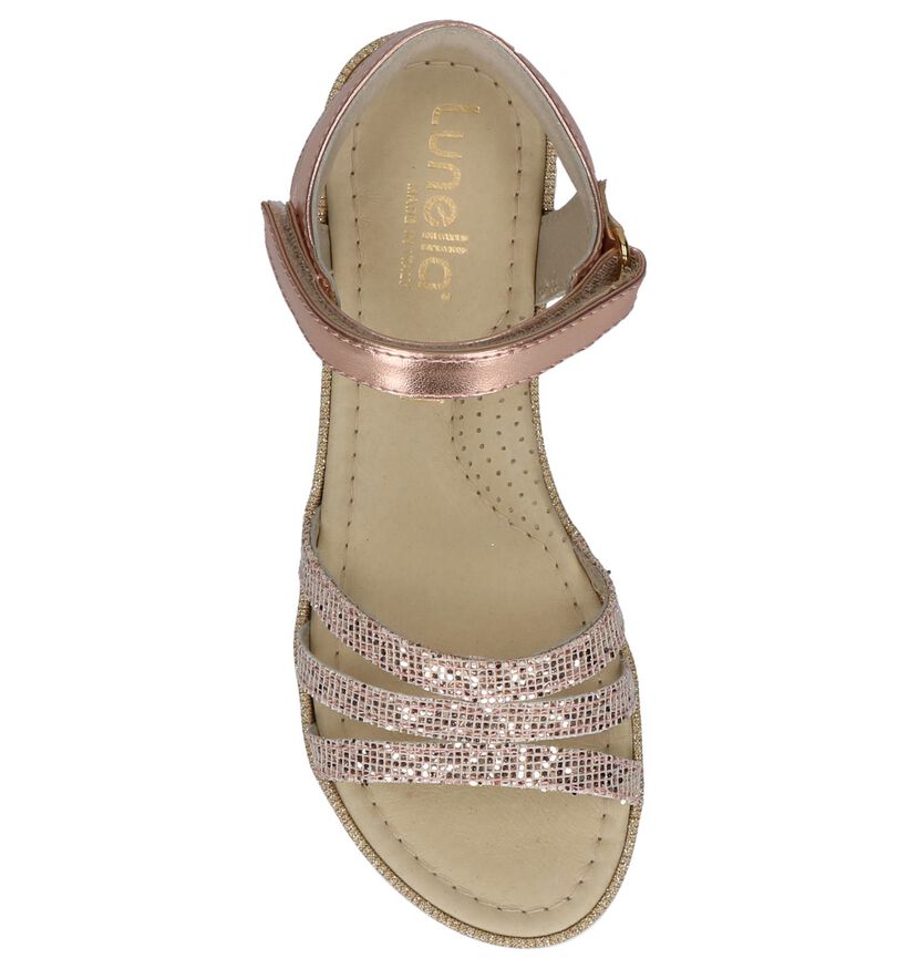 Lunella Roze Sandalen met Glitters en Dikke Zolen, , pdp