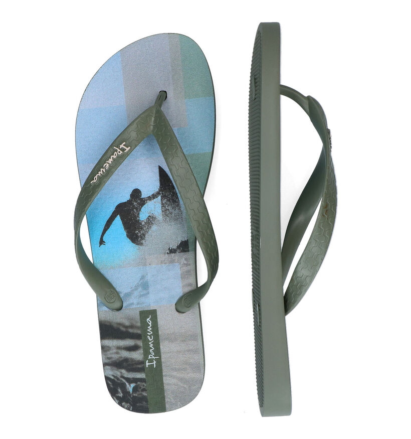 Ipanema Summer II Kaki Teenslippers in kunststof (304481)