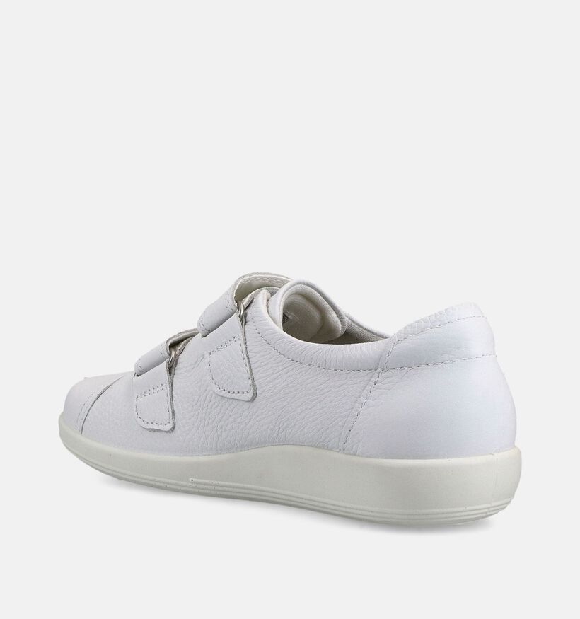 ECCO Soft Witte Lage Schoenen voor dames (369794) - geschikt voor steunzolen