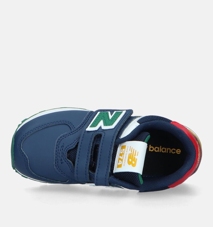 New Balance PV574CT Baskets en Bleu pour filles, garçons (327753) - pour semelles orthopédiques