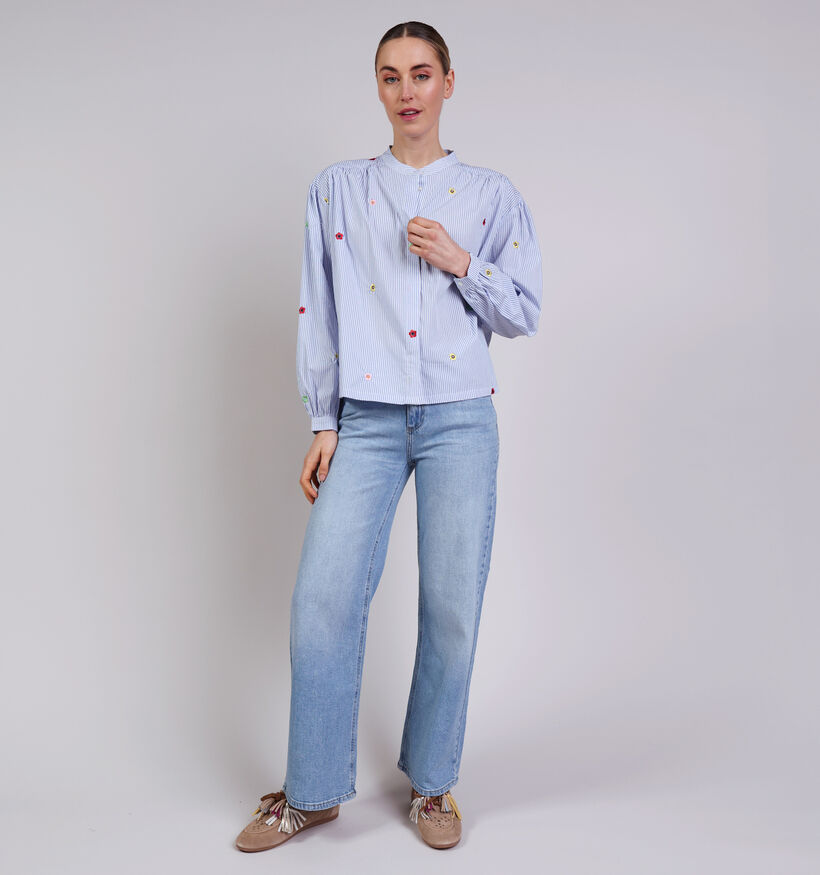 The Shirt Project Flower Blauwe Blouse voor dames (374309)