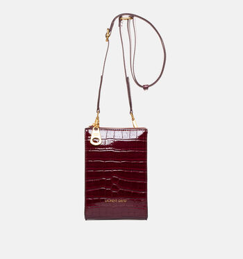 Laurent David Crossbody tassen Zwart/Bordeaux/Groen