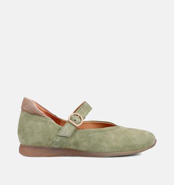 Think! Chaussures plates Beige/Vert
