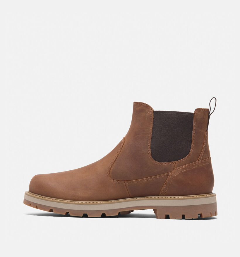 Timberland Britton Road Chelsea Bottines en Cognac pour hommes (344965) - pour semelles orthopédiques