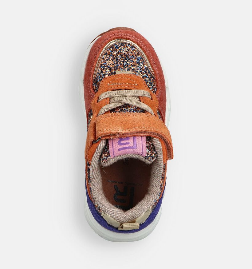 FR by Romagnoli Cognac Sneakers voor meisjes (362354) - geschikt voor steunzolen