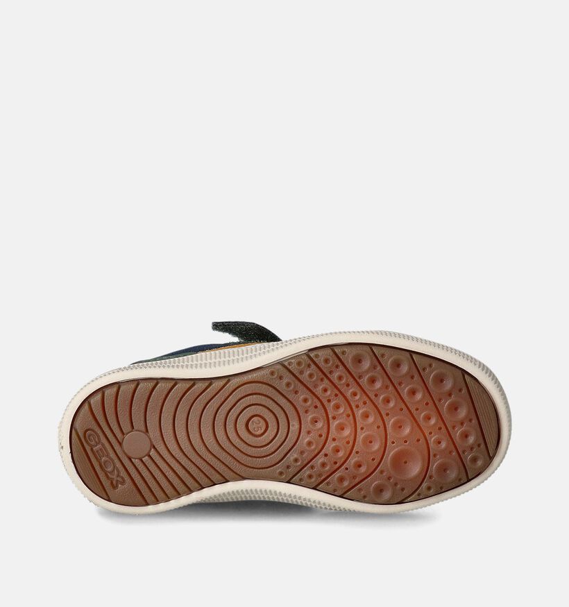 Geox Arzach Chaussures à scratch en Vert Khaki pour garçons (351652) - pour semelles orthopédiques
