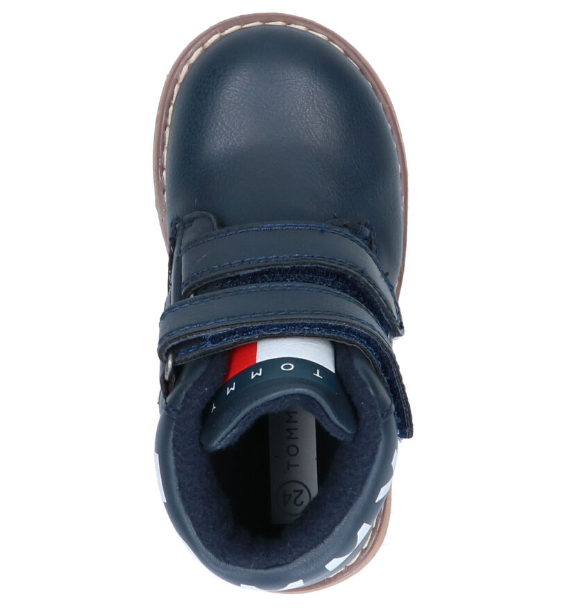 Tommy Hilfiger Blauwe Velcroboots in kunstleer (257368)