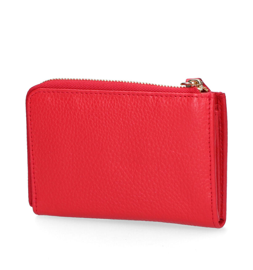 Crinkles Porte-monnaie zippé en Rouge pour femmes (311501)