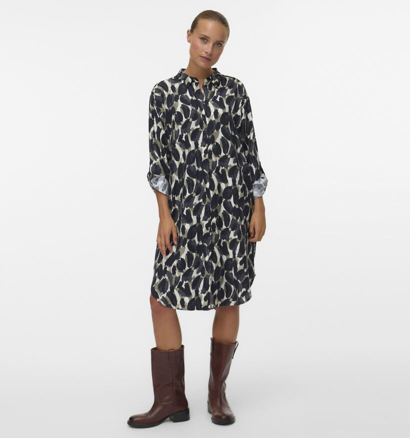 Vero Moda Fanine Zwarte Hemdjurk voor dames (366405)
