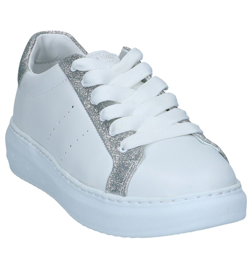 Witte Sneakers Skechers High Street Glitter in kunstleer (240489)