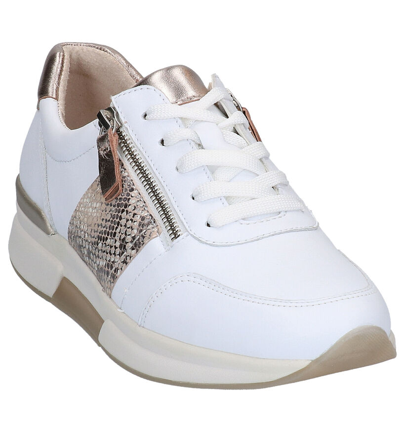 Gabor Rollingsoft Witte Sneakers in leer (271547)