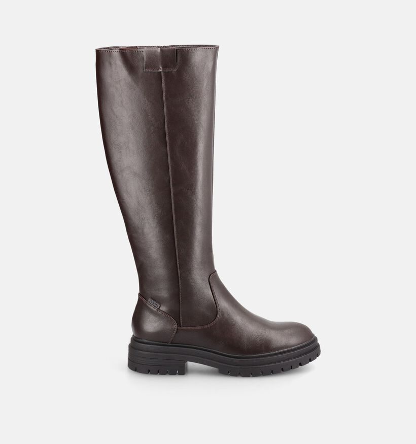 Posh by Poelman Bottes hautes en Brun fonc&eacute; pour femmes (380666)