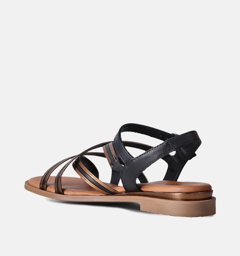 Tamaris Zwarte Platte Sandalen voor dames (354351)