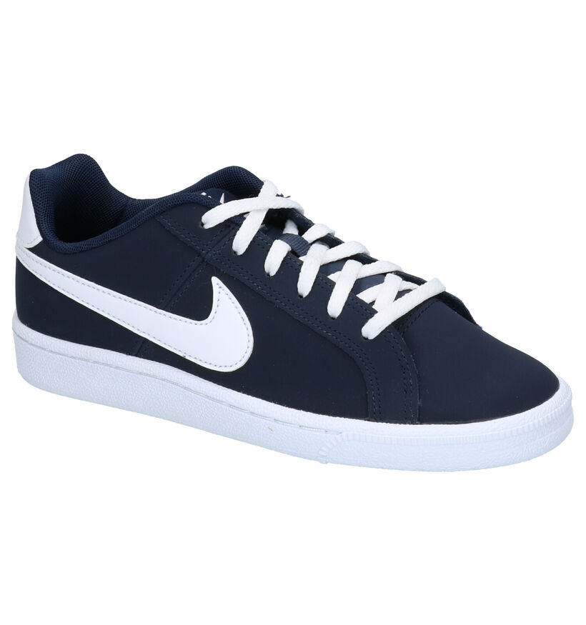 Nike Court Royale Blauwe Sneakers in kunstleer (254052)