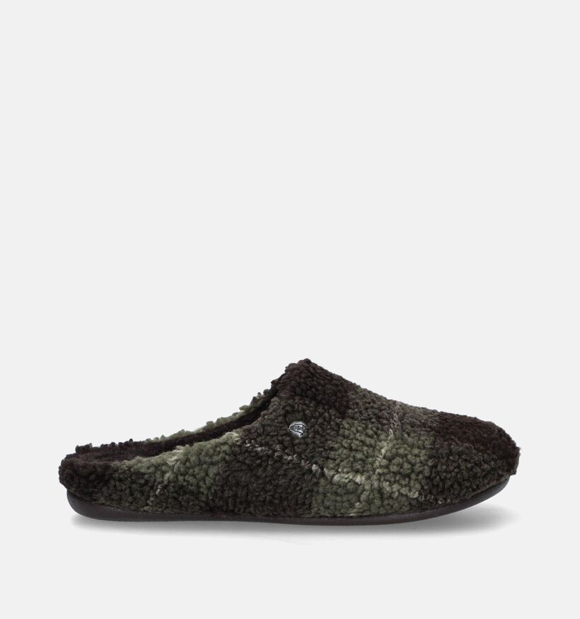 Hush Puppies Dayak Pantoufles en Vert kaki pour hommes (346574)