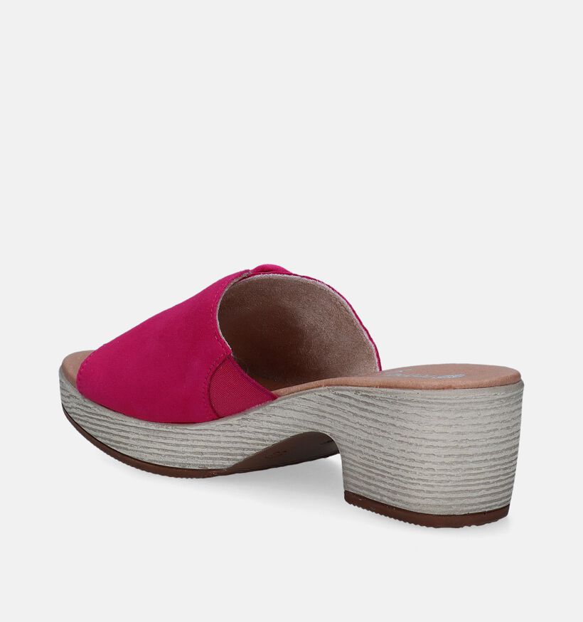 Remonte Nu-pieds à talons en Rose fuchsia pour femmes (339254)