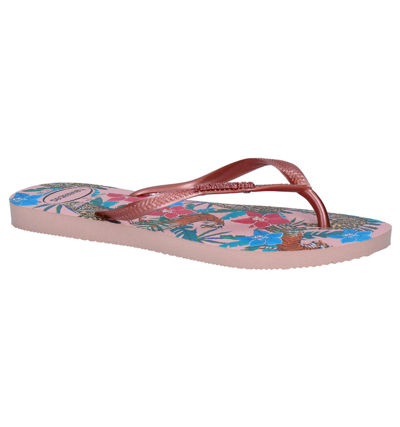 Havaianas Slim Tongs en Rose en synthétique (289782)