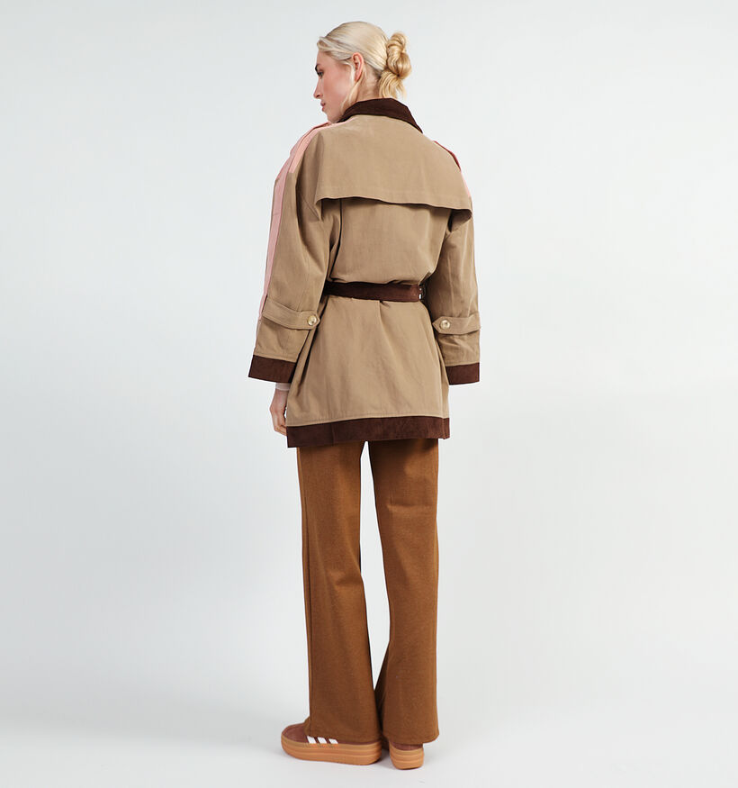 Orfeo Rosa Manteau mi-longue en Beige pour femmes (349324)