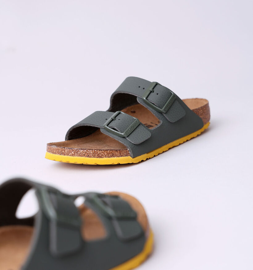 Birkenstock Arizona Kaki Slippers voor jongens, meisjes (352234)