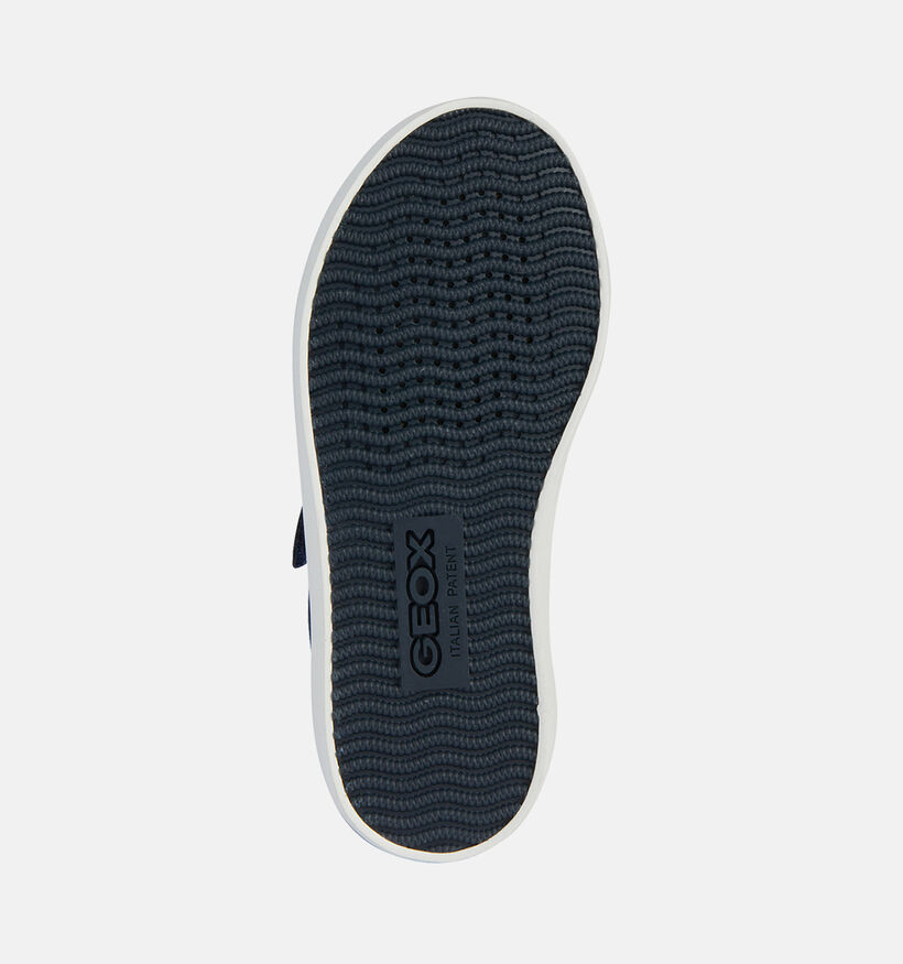 Geox Gisli Chaussures à scratch en Bleu pour garçons (351645) - pour semelles orthopédiques