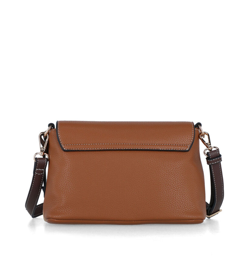 L.Credi Kahla Cognac Crossbody Tas voor dames (327562)