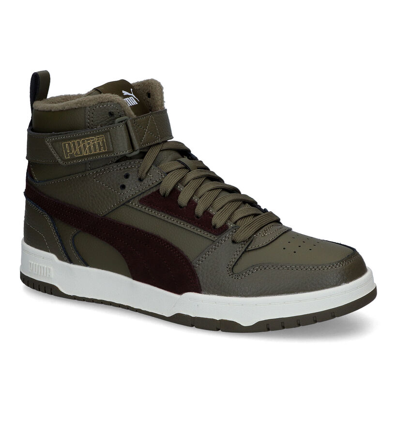 Puma RBD Game WTR Kaki Hoge Sneakers voor heren (311241) - geschikt voor steunzolen