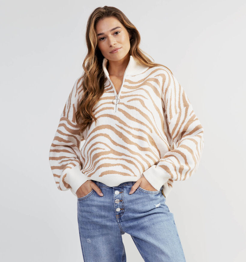 Millenium Pull oversized en Beige (330415)