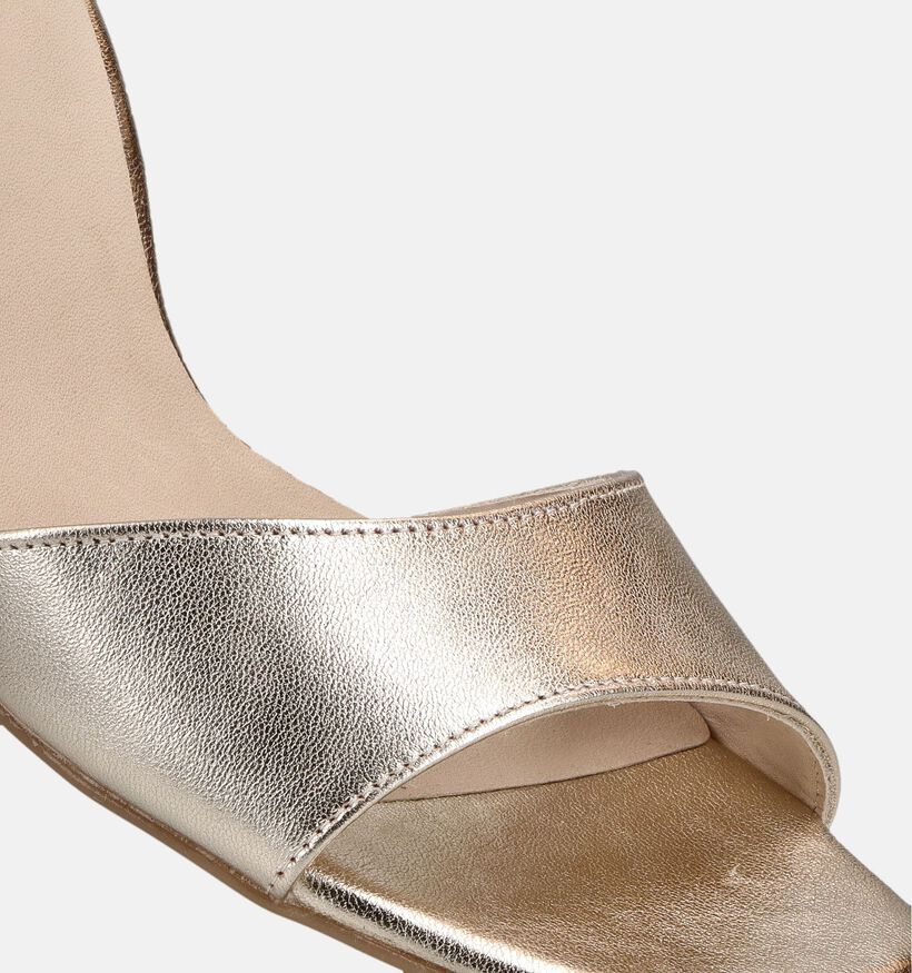 Paul Green Sandales &agrave; talons en Or pour femmes (374131)