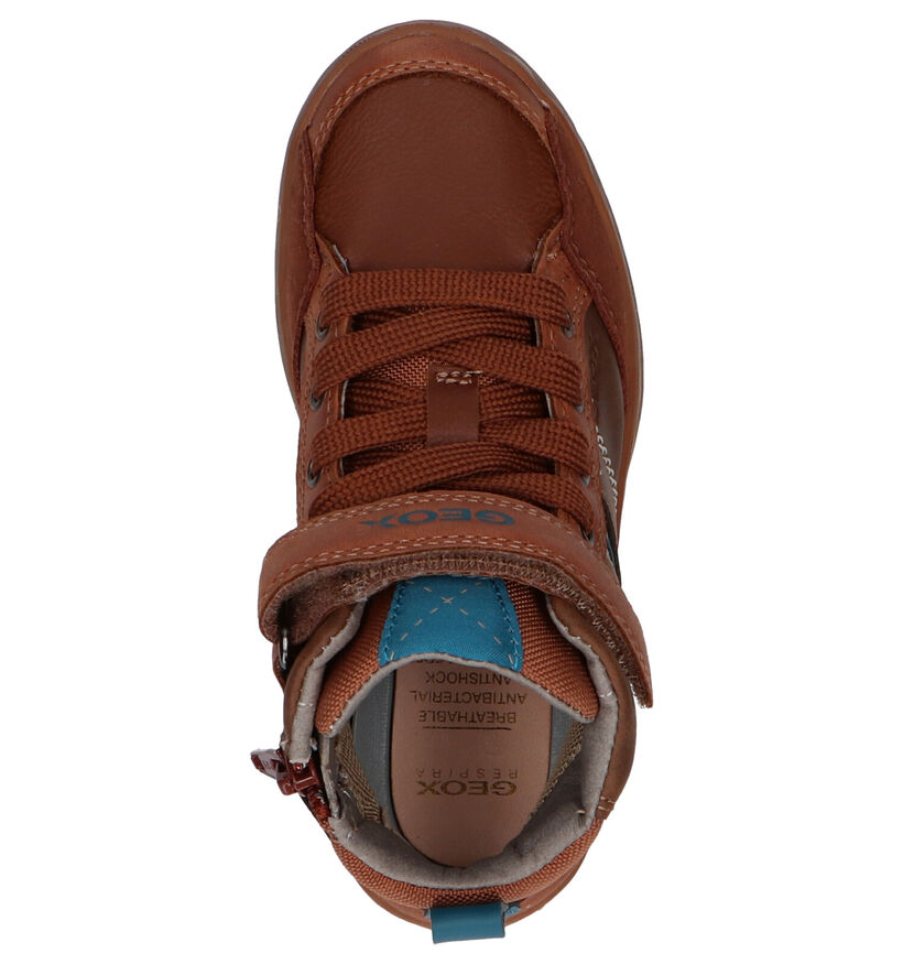Geox Chaussures hautes en Cognac en cuir (254528)