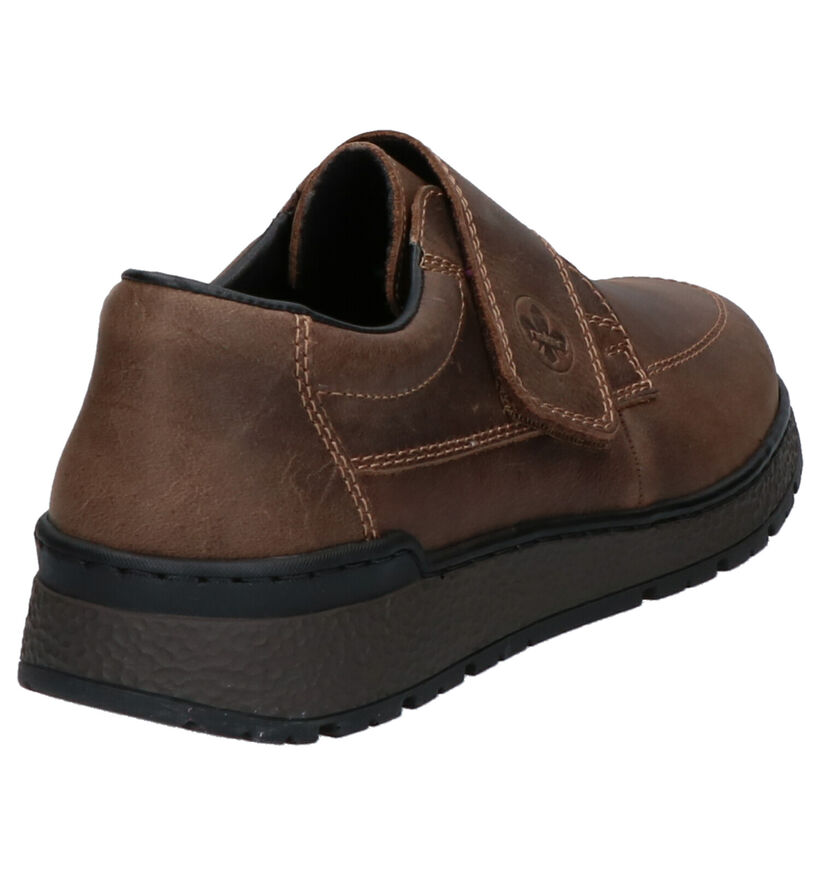 Rieker Chaussures slip-on en Brun clair en cuir (260551)