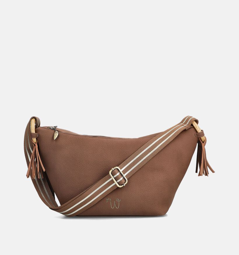 Woomen Sacs porté croisé en Marron pour femmes (364367)