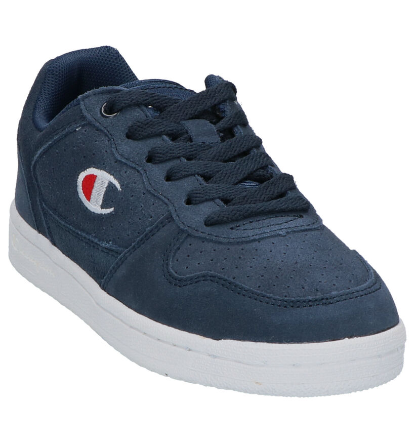 Champion Chicago Blauwe Sneakers in daim (253750)