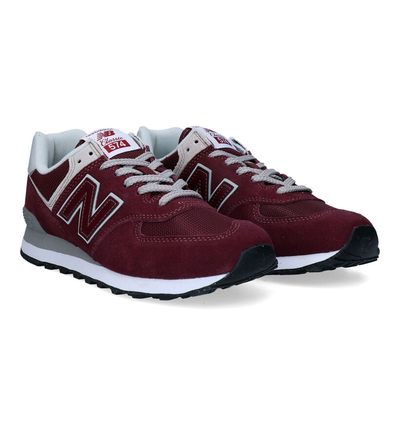 New Balance ML 574 Bordeaux Sneakers voor heren (327266) - geschikt voor steunzolen