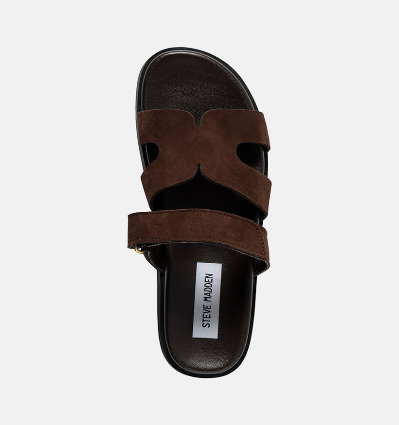 Steve Madden Missile Donkerbruine Slippers voor dames (372090)