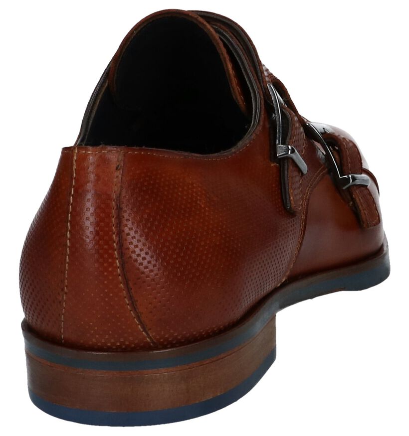 Cognac Geklede Schoenen Via Borgo in leer (247533)