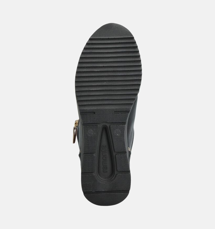 Remonte Zwarte Sneakers Veter en Rits voor dames (360393) - geschikt voor steunzolen