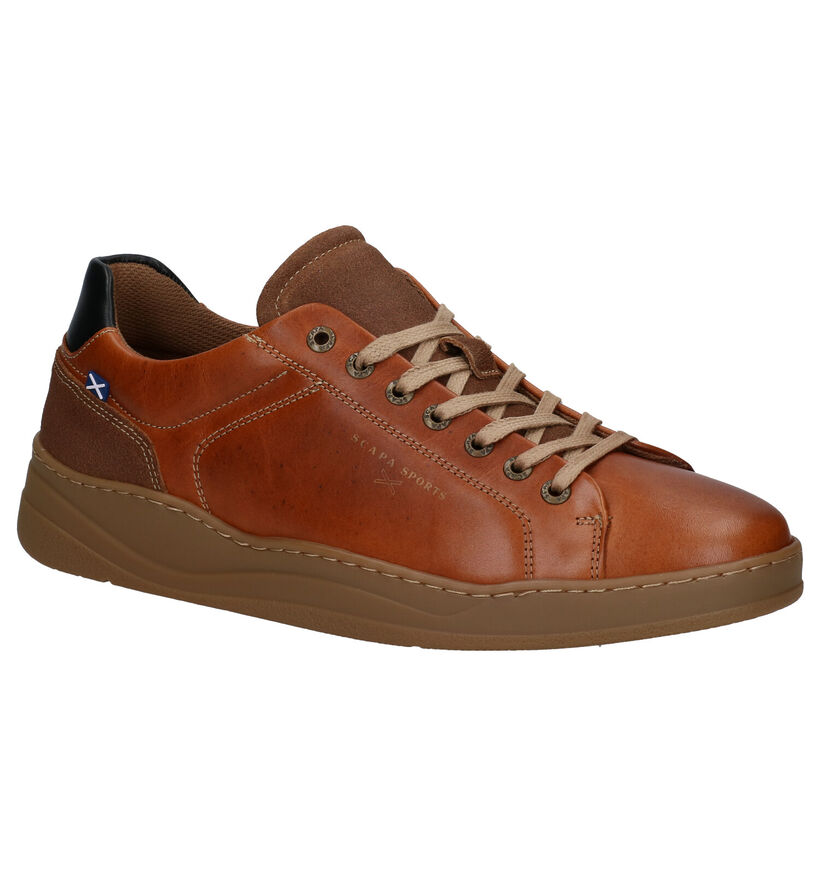 Scapa Cognac Veterschoenen in leer (281341)