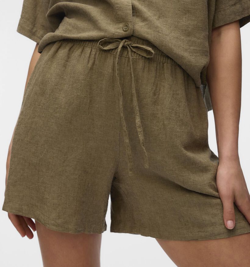 Vero Moda Linn Kakigroene Short voor dames (367180)