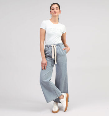 Straight leg jeans blauw