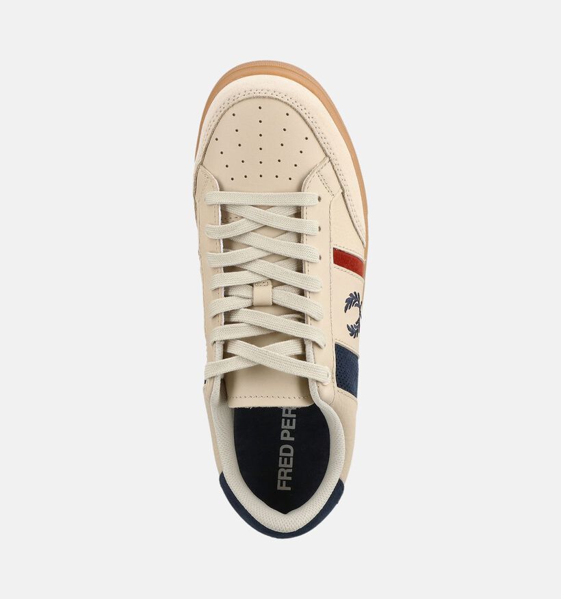 Fred Perry Leather Beige Sneakers voor heren (378092) - geschikt voor steunzolen