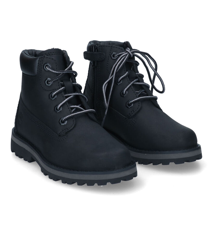 Timberland Courma Kid 6 Inch Bottines en Noir pour garçons (313062) - pour semelles orthopédiques