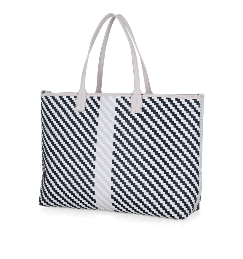 Tommy Hilfiger Iconic Tommy Tote Cabas en Blanc/Blue pour femmes (311122)