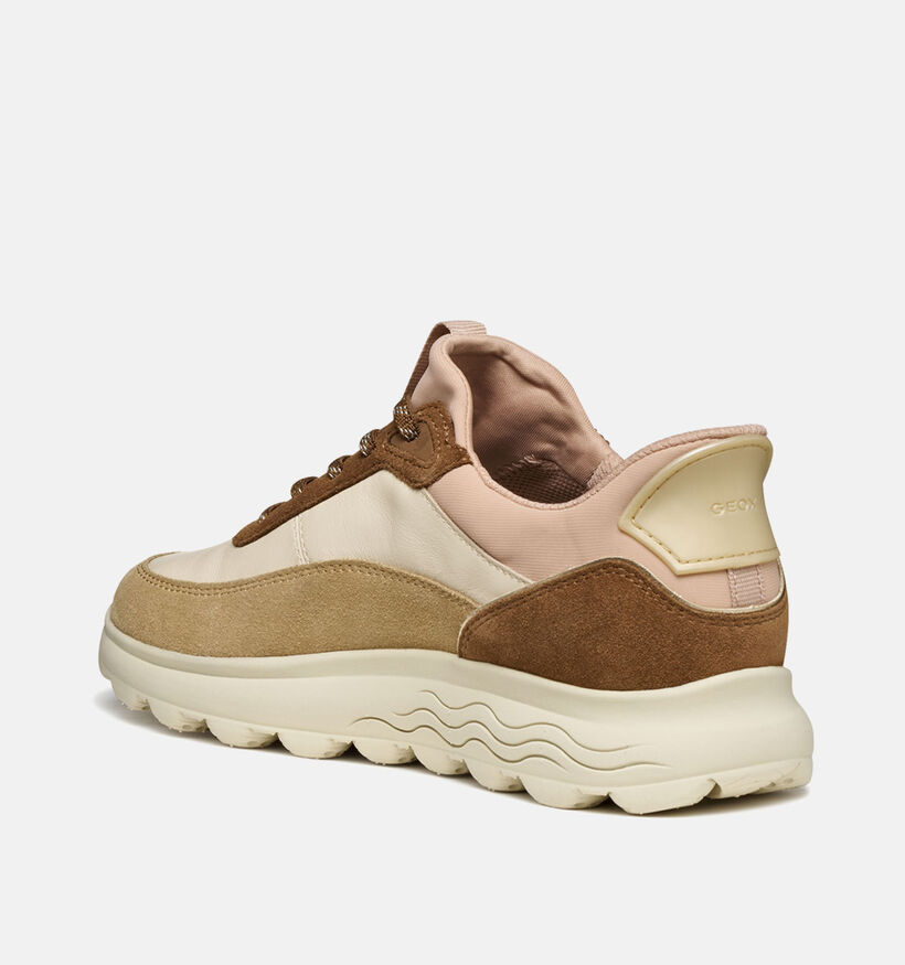 Geox Spherica Plus Chaussures à enfiler en Marron/Beige pour femmes (360134) - pour semelles orthopédiques