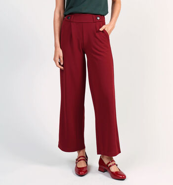 JDY Pantalons Bordeaux/Vert
