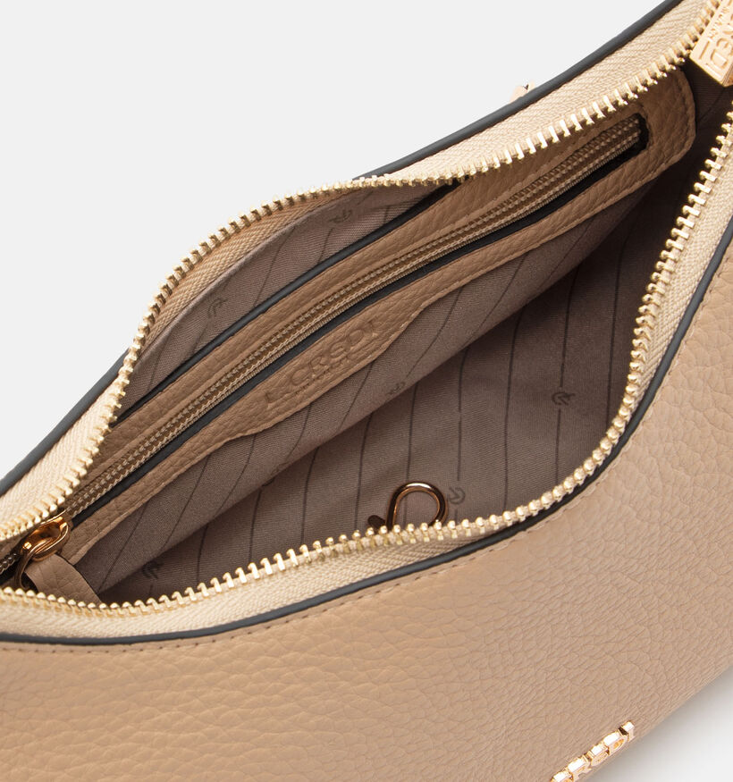 L.Credi Raifa Beige Schoudertas voor dames (370901)