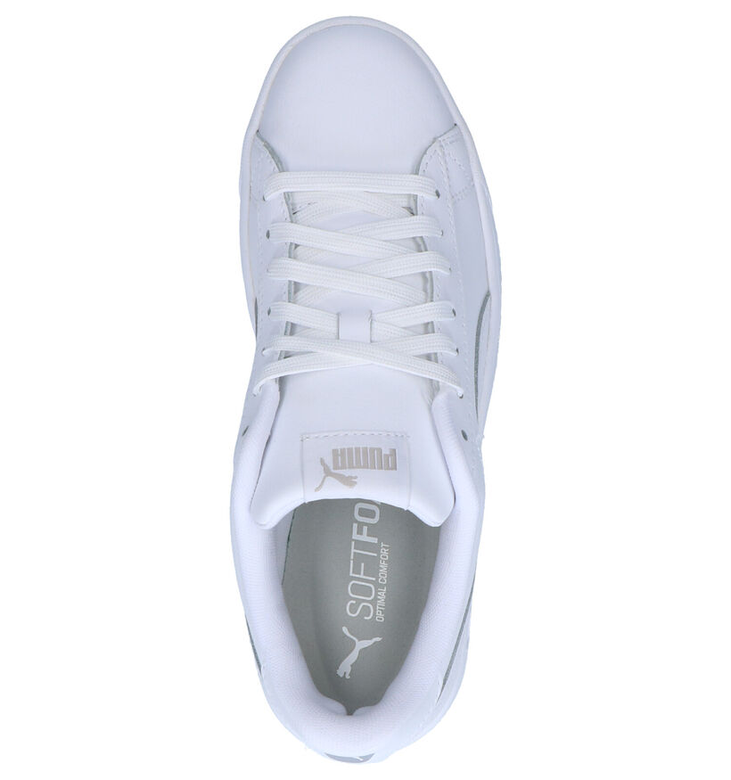 Puma Court Breaker Witte Sneakers in leer (265748)