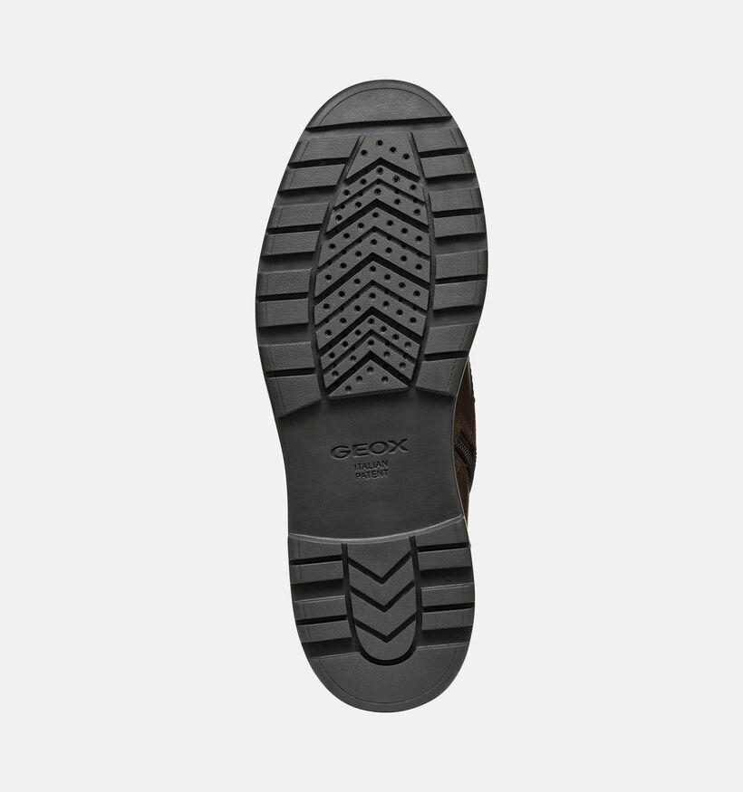 Geox Andalo Donkerbuine Boots met Veter en Rits voor heren (377698) - geschikt voor steunzolen